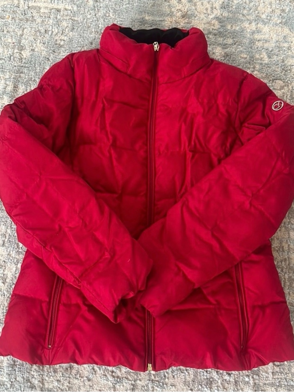 Calvin Klein Red Quilted Puffer Jacket